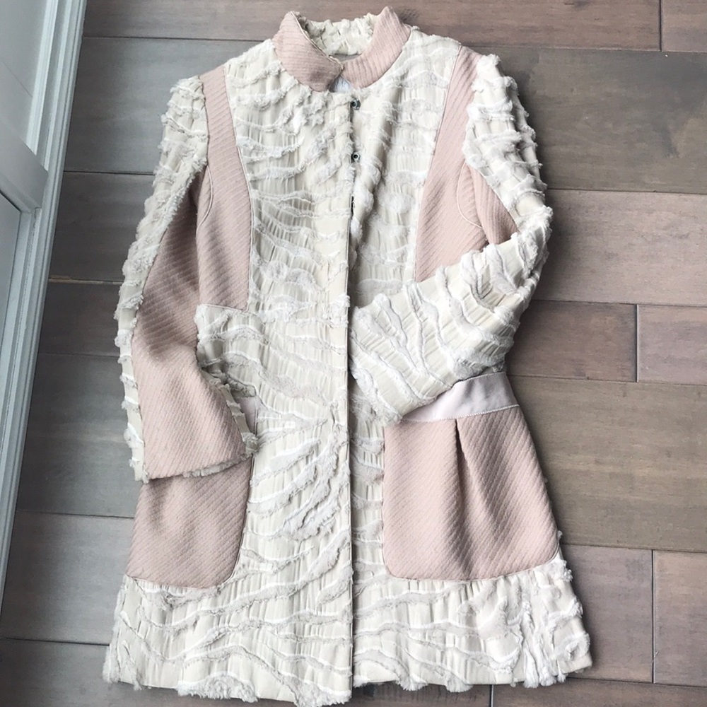 Rebecca Taylor coat blush pink 6